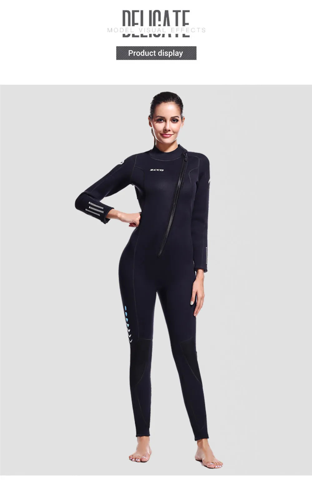 NEW S-4XL Plus Size 5 Colors Women Men Premium 3MM Neoprene Professional Diving Wetsuit Surf Scuba Diving Suit Keep Warm Kayak Surfing Fishing Spearfishing Kitesurf Women/Men Wet Suit