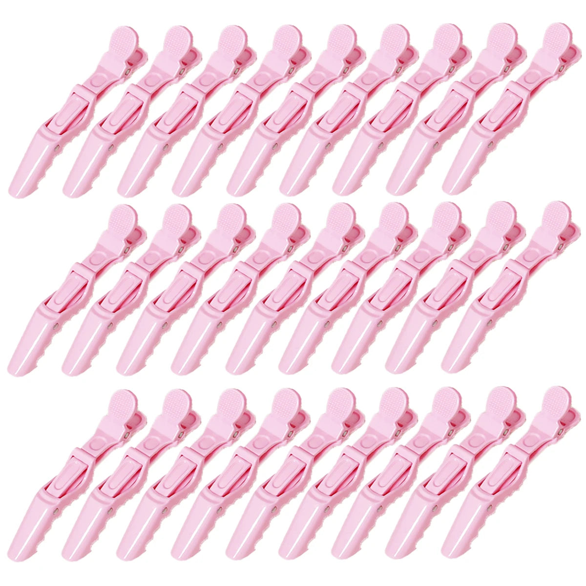 NEW Arrivals 30PCS Set 4 Colors Crocodile Non-Slip Hair Clip Design Claw Shaped Hair Clip Women Beauty Salon Hair Make-Up Clip For Hair Care Accessories