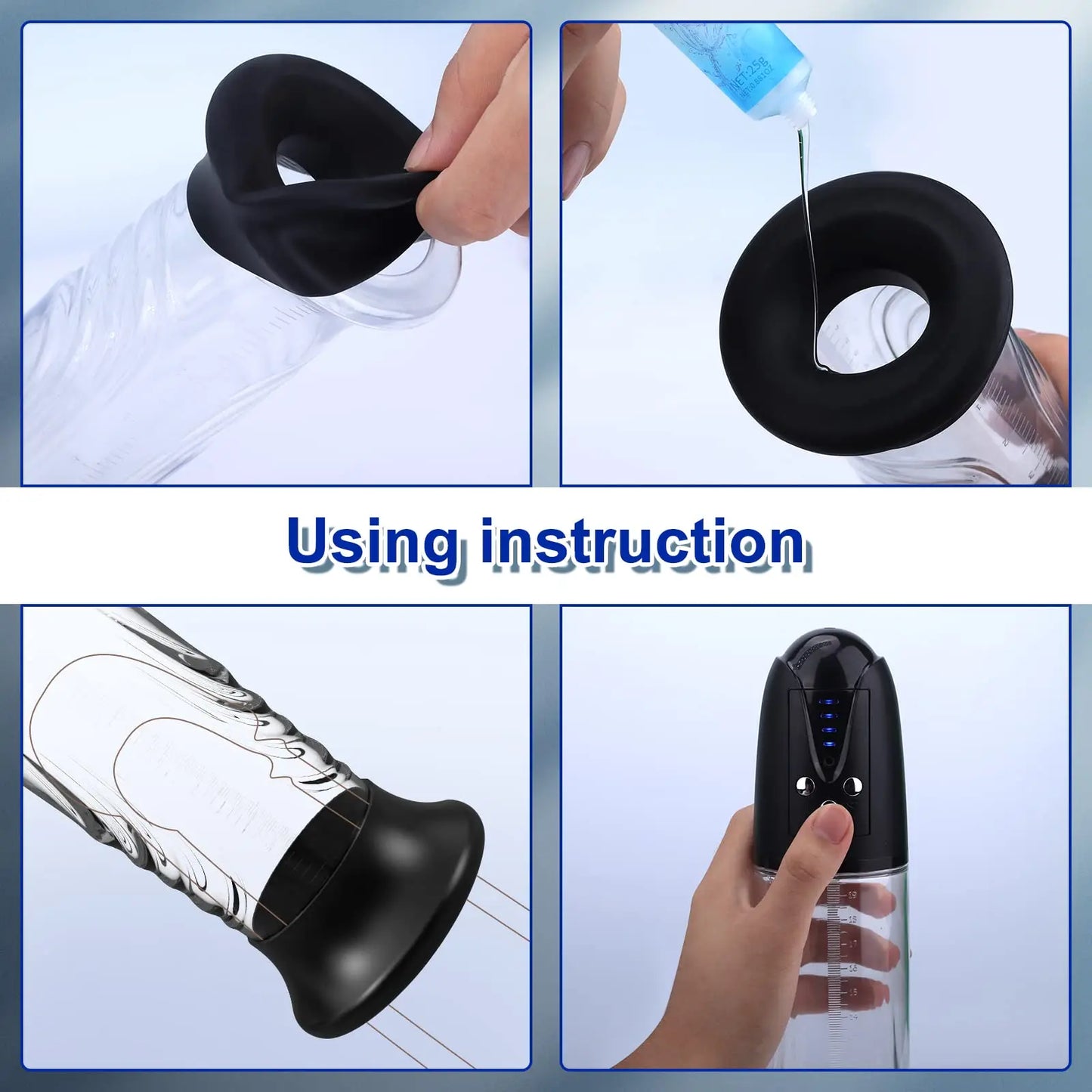 Adult 30cm Eectric Penis Pump with Pocket Pusssy Penis Automatic Enlargement Extender Vacuum Male Masturbator Adult Sex Tooys for Man