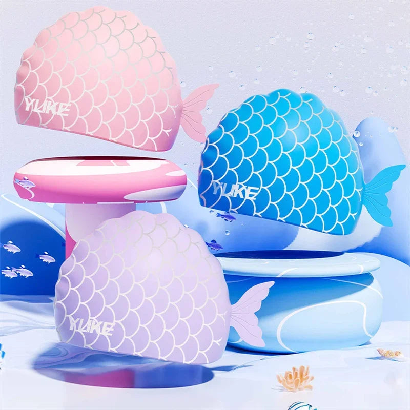 NEW 2PCS Set 4 Colors Children Kids 3-18 years old Swimming Goggles Waterproof Anti Fog High-Definition Small Frame Goggles Professional Training Kid's Swimming Goggles Caps Set
