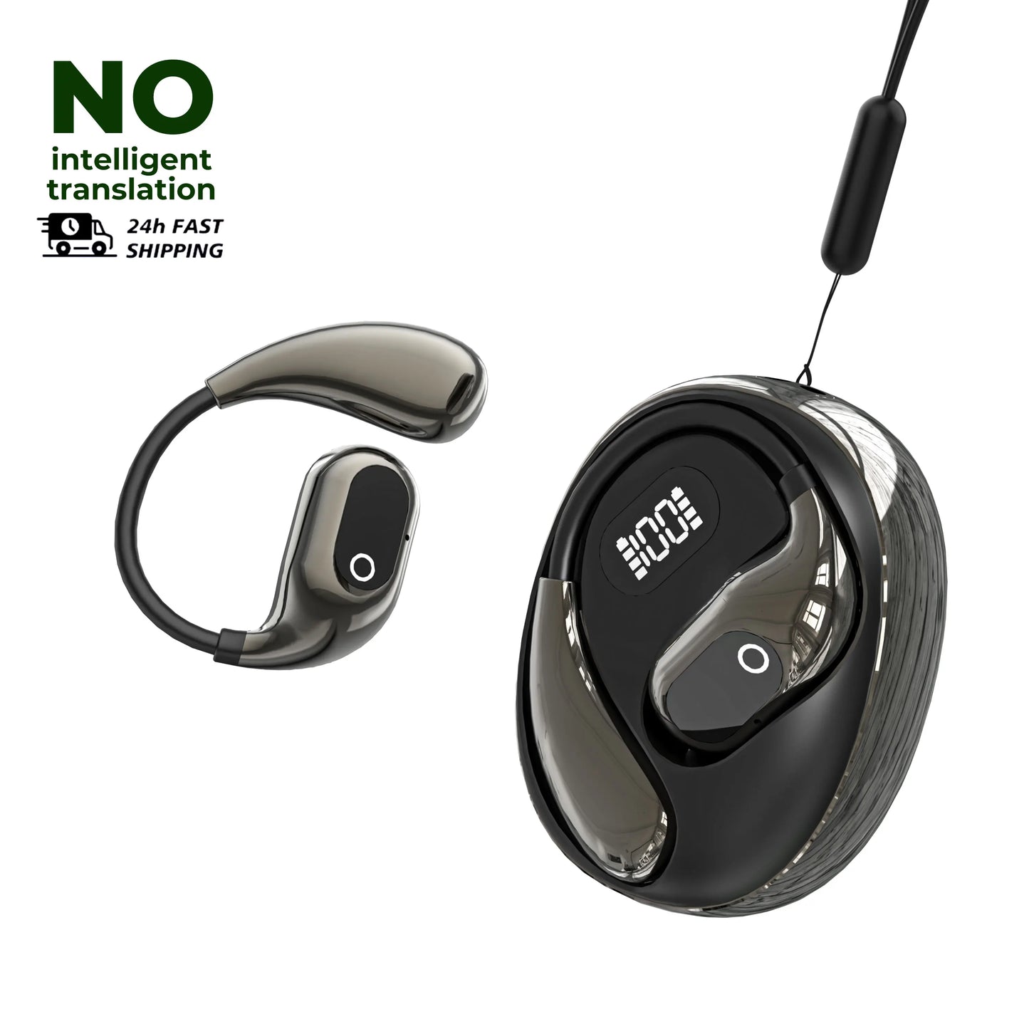 NEW Arrivals AI Translator Earphones 144 Languages Translation Headphones Wireless Bluetooth Headset for Business Office Travel Aboard Sport Earbuds