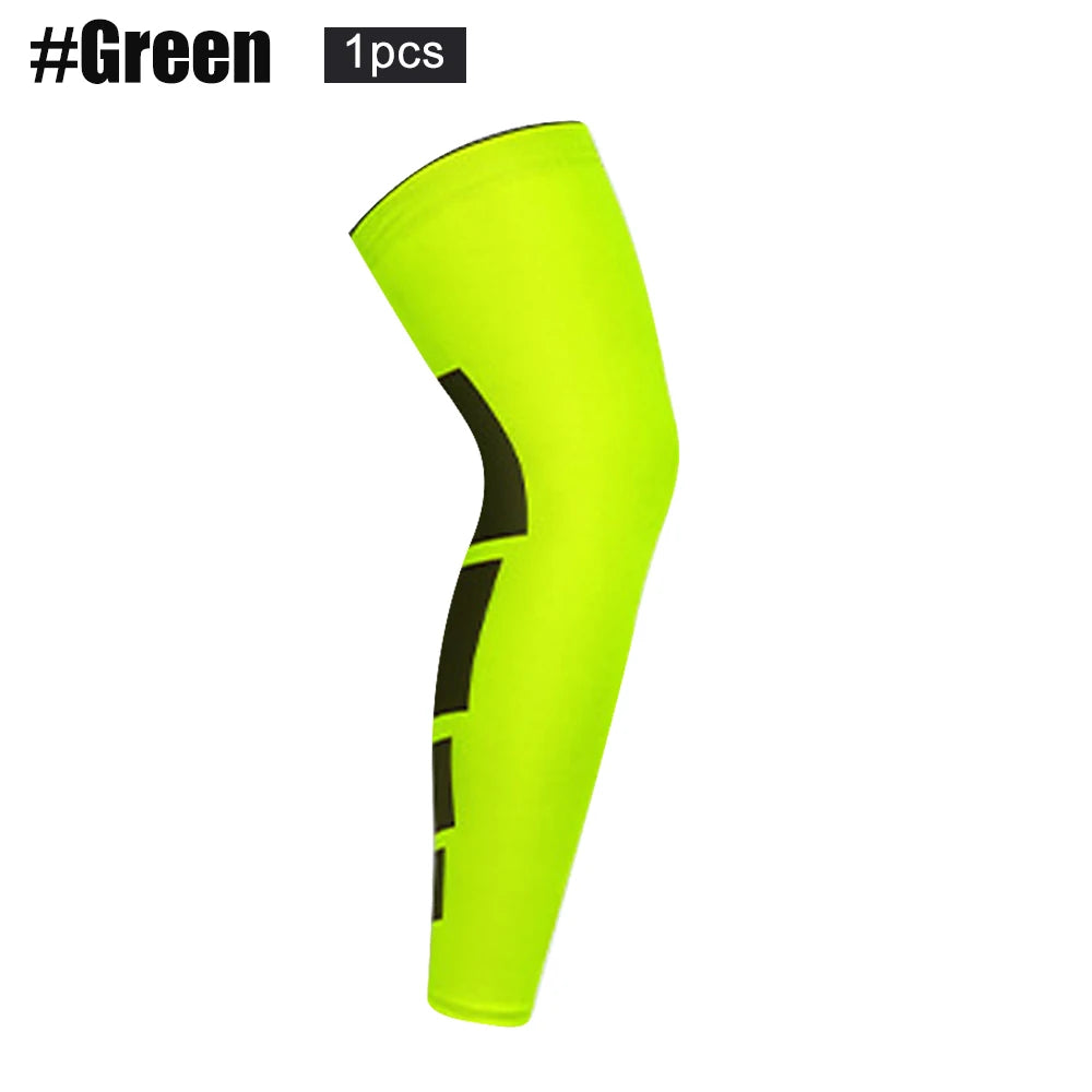 NEW Arrivals Leg Compression Sleeves, Full Leg Sleeve Long Knee Brace Knee Support Protect Basketball Football Volleyball Cycling Men Women Sports Apparel Accessories