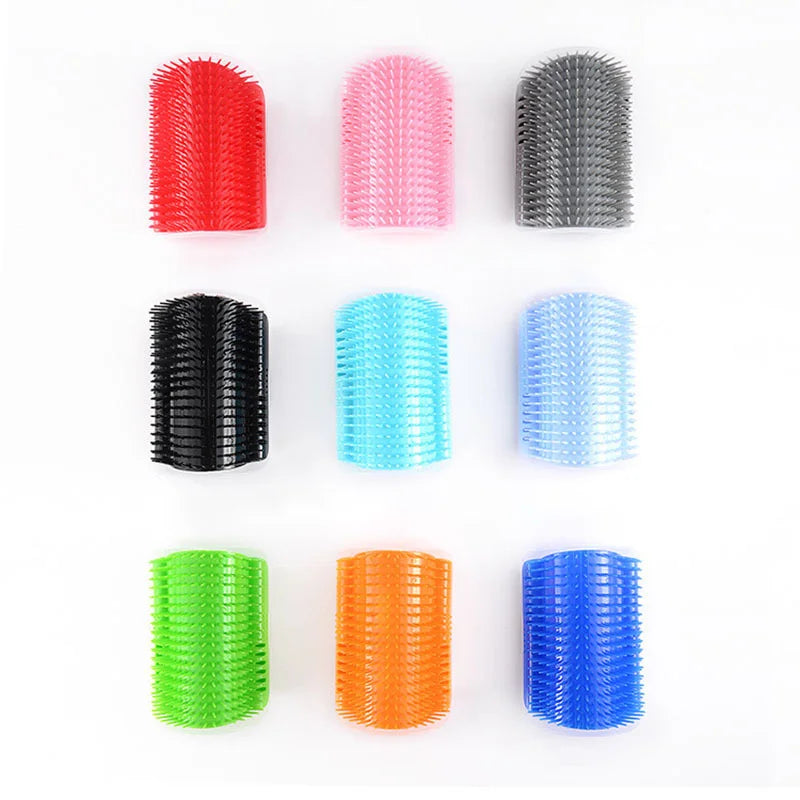 New Cats Wall Corner Gray Scratcher Brush Pet Comb Scratch Bristles Arch Massager Self Grooming Accessories Pets Supplies