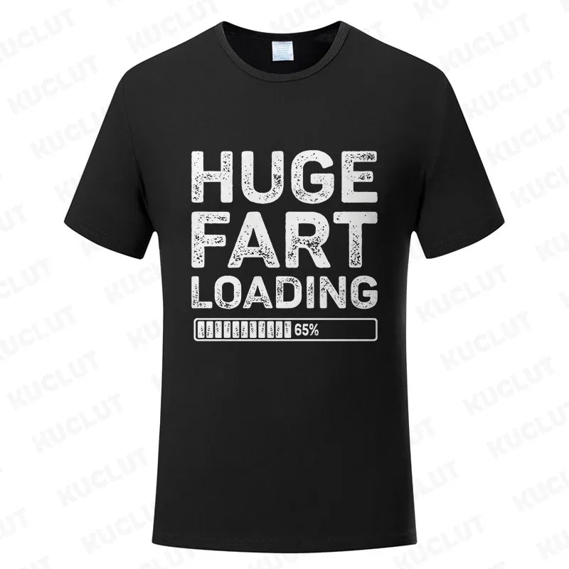 NEW Arrivals S-4XL Plus Size *I Love to Fart- Huge Fart Loading* Women Men's T-Shirt Tee Joke Gag Gifts Summer Streetwear Clothes Short Sleeve Tees Funny Graphic Tops