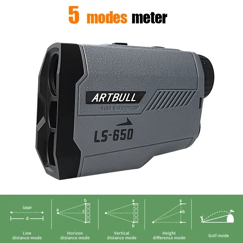 Laser Rangefinder Hunting Outdoor 1000M 650M Golf Range Finder with Flag-Lock Slope Adjusted Distance Meter