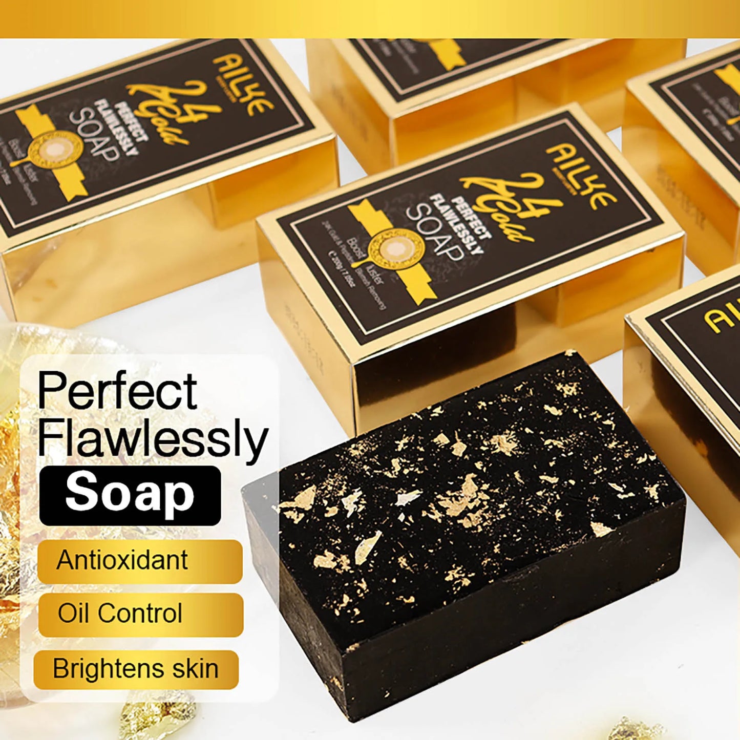 NEW Arrivals Korean 24K Gold Set Turmeric +Vitamin C+ Glutathione Flawlessly Skin Care Kit, Whitening, Reduce Dark Spots, Pigmentation, Wrinkles, Moisturize, For All Skin Types