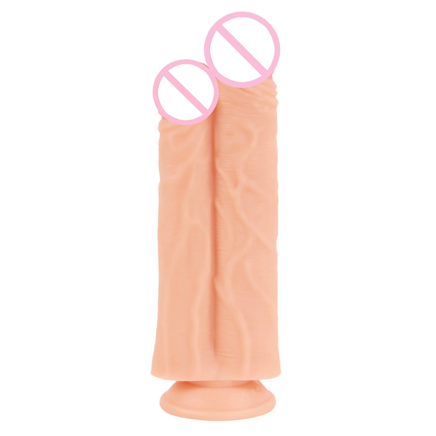 Huge Conjoined Double Dildos Two Penis Penetration Big Double Glans Dick Soft Realistic Phallus Sex Toys for Women Masturbation