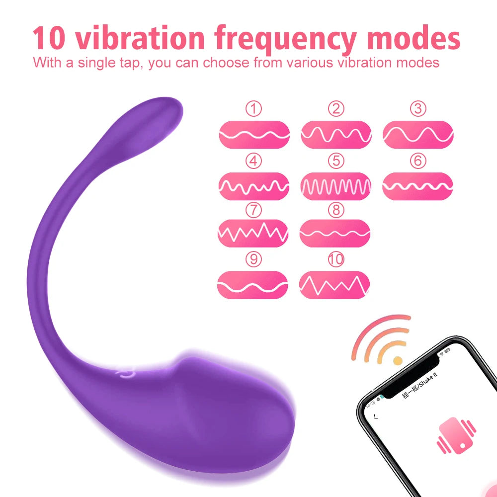 Vibrator for Women APP Wireless Bluetooth G-Spot Vaginal Stimulator Anal Vibrating Egg Massager Wearable Stimulator Sex Toys