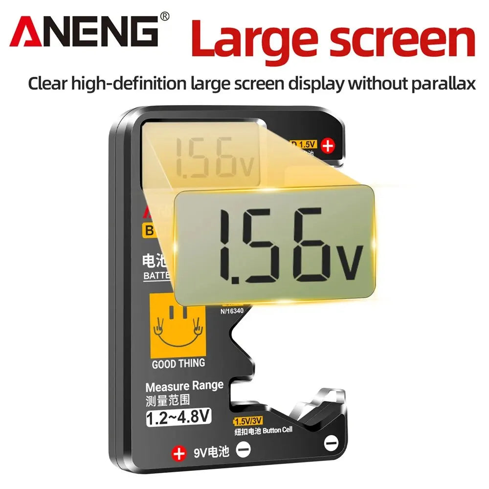 NEW Arrivals BT189 Button Cell Battery Tester 9V N D C AA AAA Universal Household LCD Display Battery Tester Power Bank Detectors Tools