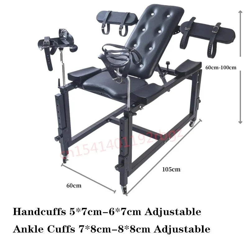 Newest Sex Furniture Multifunction Chair Sofa Sex Machine Vibrator Leather Handcuffs BDSM Bondage Kit Sex Toys for Adult Couples