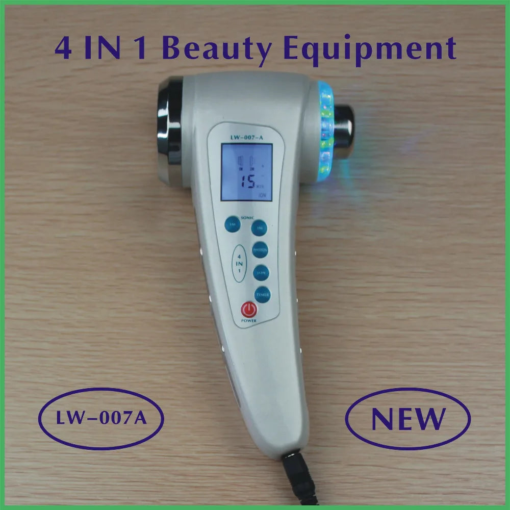 NEW Arrivals Portable Ultrasonic 7 LED Photon Rejuvenation Lights Sonic Face Lifting Tightening Care Skin Cleaner Wrinkle Remover Anti-Aging Machine Ladies Home Beauty Salon SPA Devices Skin Care Products