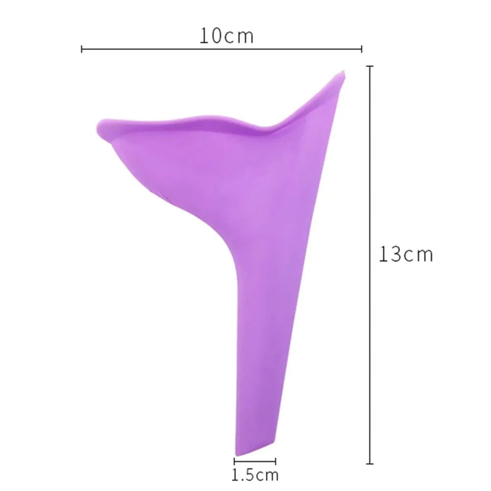 Women Urinal Emergency New Design Field Outdoor Travel Camping Portable Female Urinal Soft Silicone Urination Device Stand Up