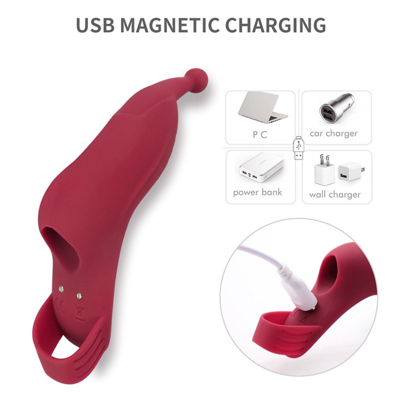 10 Modes Finger Vibrator Clitoris Massage G Spot Stimulation Rechargeable Vibrating Egg Sex Toys For Women Masturbation