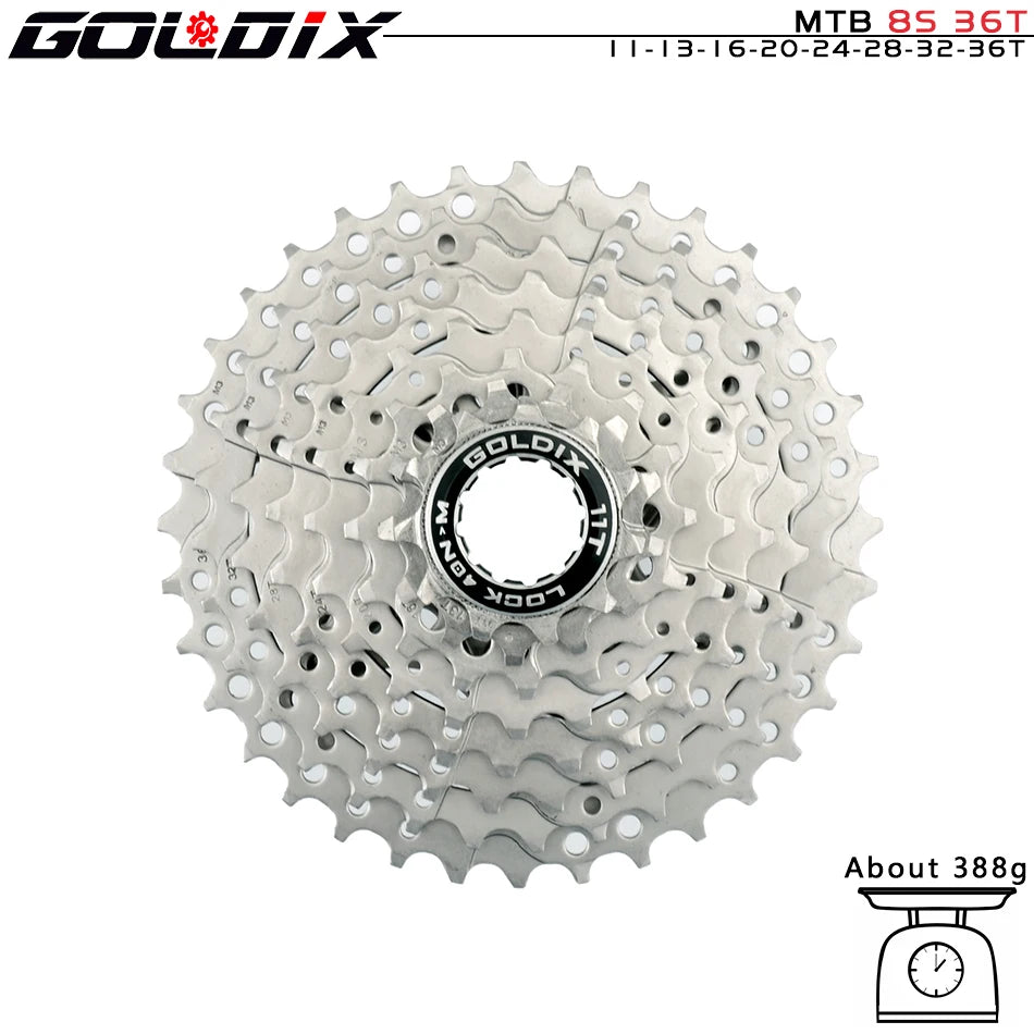 NEW MTB Cassette K7 8/9/10/11/12 Speed 36/40/42/46/50/52T SUNSHINE Bicycle Freewheel Bicycle Sprocket for Shimano/SRAM Bicycle Accessories Sports Supplies