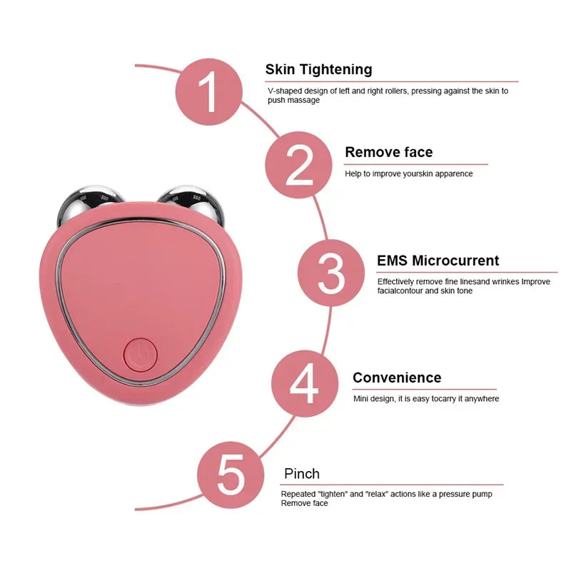 NEW Electric Face Massager Sonic Vibration Electric Face Massager Facial Lifting Skin Tighten Massage Portable Beauty Devices