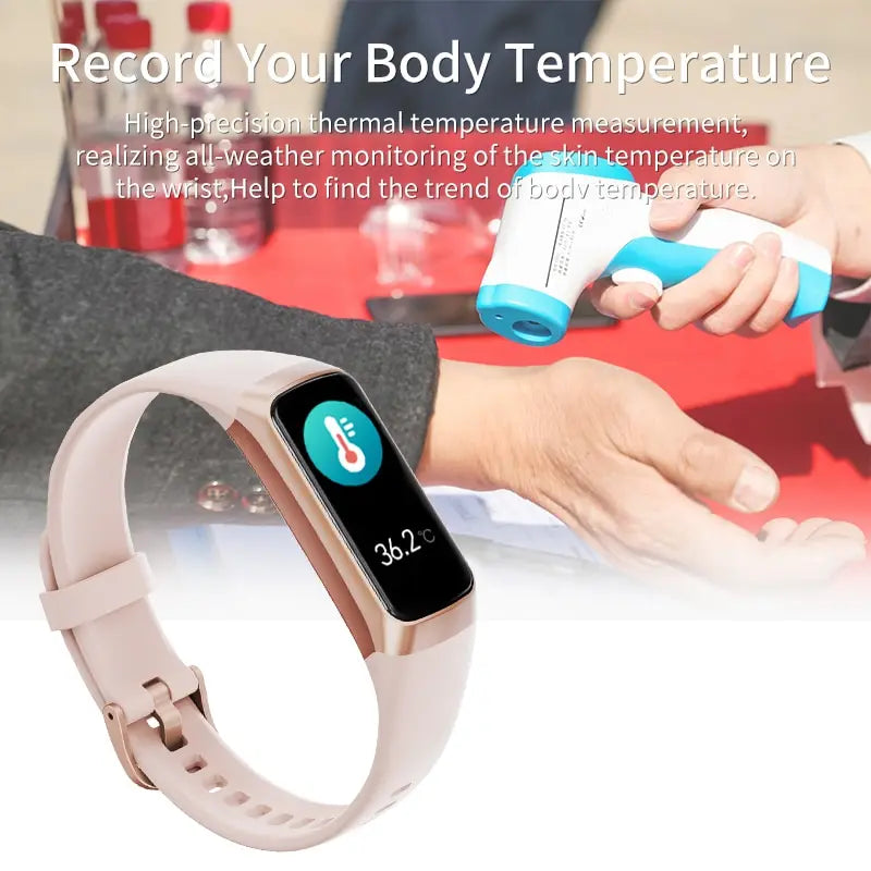 LIGE Amoled Smart Watch Men Smart Band Women Heart Rate Blood Smartwartch Waterproof Smart Bracelet Sport Fitness Tracker