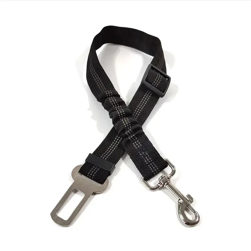 NEW Arrivals Reflective Dog Seat Belt - Adjustable and Durable Harness with Bungee Fabric Belt for Safe and Secure Car Travel Dogs Safety Accessories Pets Supplies