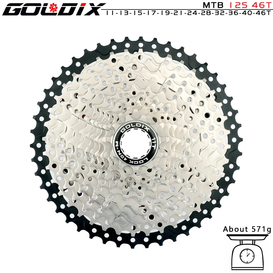 NEW MTB Cassette K7 8/9/10/11/12 Speed 36/40/42/46/50/52T SUNSHINE Bicycle Freewheel Bicycle Sprocket for Shimano/SRAM Bicycle Accessories Sports Supplies