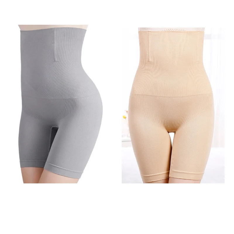 NEW Arrivals 2PCS Set S(50KG) -6XL (135KG) Plus Size Women Belly Shaping Brief High Waist Lifting Hip Pants Slimming Panties Postpartum Shaper Underwear Safety Panty
