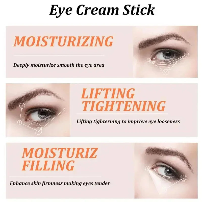NEW 5PCS Set Snail Eye Cream Stick Collagen Fade Fine Lines Wrinkle Lightening Dark Circles Firming Eye Bags Puffiness Moisturizing Eye Cream Women Beauty Salon Supplies
