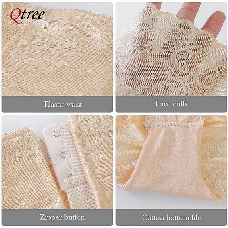 NEW Arrivals M-3XL Plus Size Women High Waist Body Zipper Shaper Panties Tummy Trimmer Belly Control Slimming Control Shapewear Girdle Waist Trainer