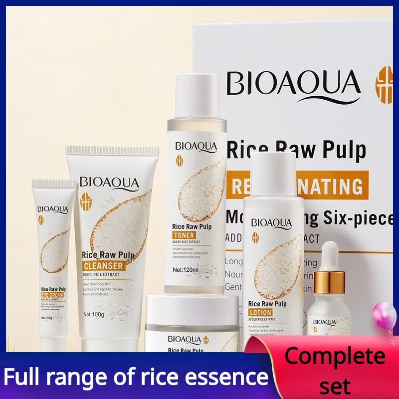 Full Range Rice Essence Moisturizing Skin Care Products Deep Moisturizing/Cleaning/Moisturizing/Whitening/Light Complete Set New