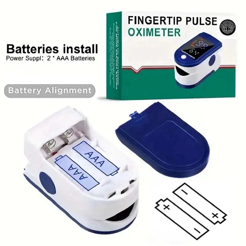 NEW 3PCS Set LCD Portable Health Care Pulse Meter BP Monitor Automatic Digital Arm Blood Pressure Monitor Tonometer Meter Sphygmomanometer Health Care Supplies