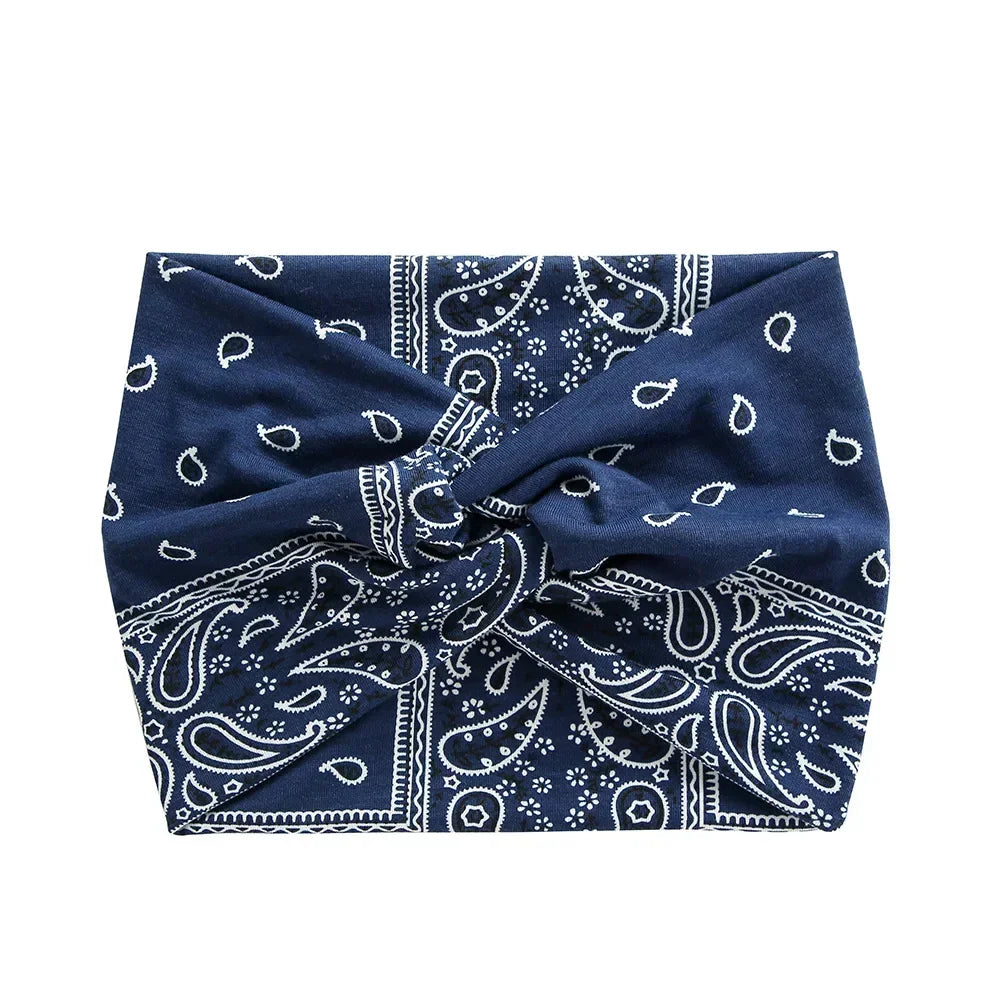 NEW Arrivals 44 Colors/Patterns Sports Elastic Wide-Brimmed Headband Unisex Solid Color Knotted Soft Anti-Slip Warm Turban Bandana Elastic Hairband Ladies Girls Fashion Apparel Accessories Clothing Supplies