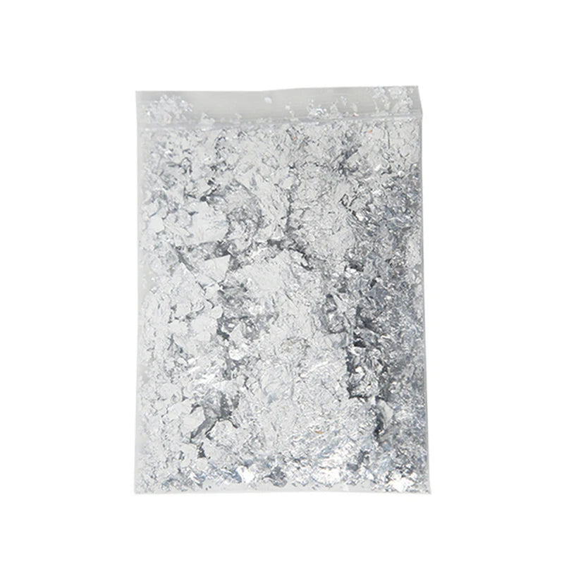 3G Nail Art Accessories Gold Silver Copper Foil Sequins Glitter Leaf Flake Sheet Bulk Foil Paper For Gilding Manicure Decoration
