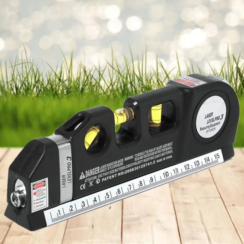 NEW Arrivals Laser Level Horizon Vertical Measure 8FT Aligner Standard and Metric Rulers Multipurpose Measure Home Appliances