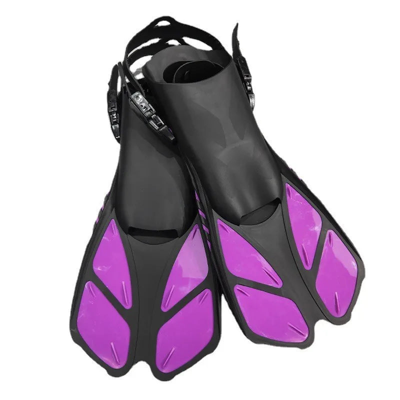 QYQ Frog Shoes Adult Fins with Adjustable Buckles Open Heels Designed for Snorkeling Scuba Diving
