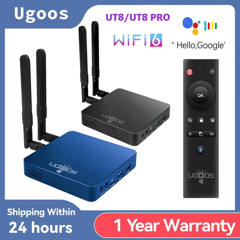 NEW Arrivals UT8 PRO TV Google YouTube BOX Android 11.0 DDR4 8GB RAM 64GB ROM RK3568 WiFi6 Media Player BT Voice Remote UT8 4G 32G Set Top Box