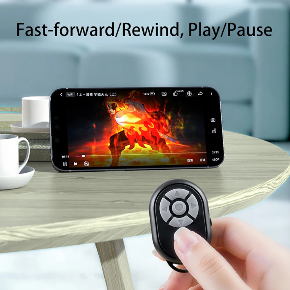 NEW Arrivals Universal Bluetooth Remote for iPhone Xiaomi Samsung Mobile Phone Remote Control Selfie Stick Bluetooth Camera Remote Controller Mobile Cell Phones Accessories