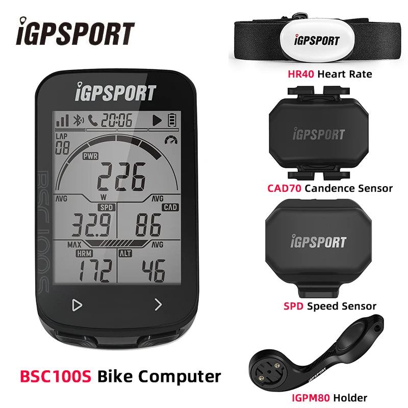 NEW Bicycle Computer Set BSC100S Computer BLE Bluetooth ANT Waterproof Wireless Bike Stopwatch MTB Road Cycling Bike Computer Cycling Accessories Sports Supplies