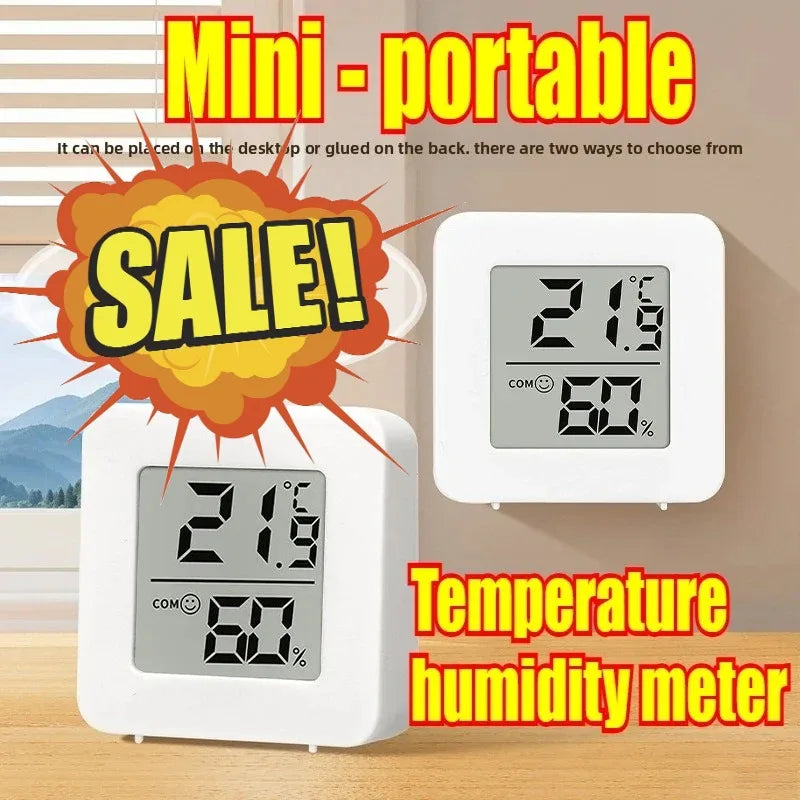 NEW Arrivals 4/6PCS Set Mini Digital Thermometer Hygrometer Indoor Temperature Electronic Monitor Hygrometer Outdoor Room Baby Living Room Home Smart Devices