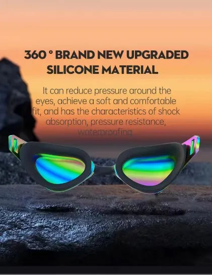 NEW Arrivals 5 Colors Professional Women Swimming Goggles with Racing Coating, High-Definition Anti-Fog Waterproof, Men's Swimming Goggles Swimming Top Quality Eyewear Sports Supplies
