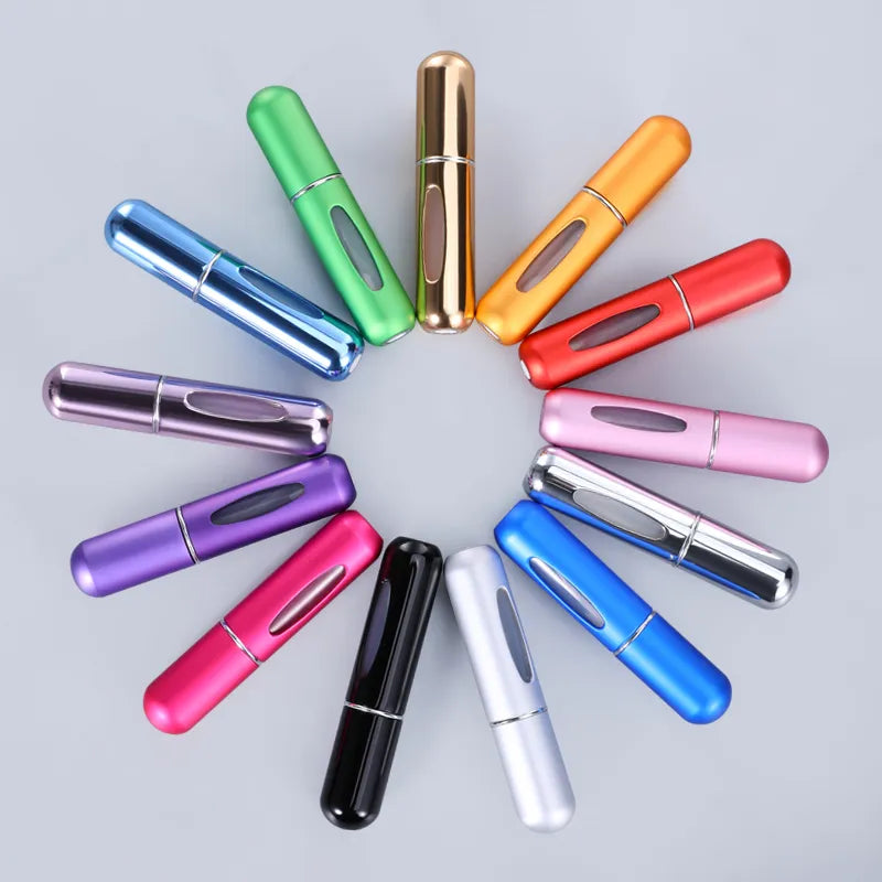 5/8ml Portable Mini Refillable Perfume Atomizer Aluminum Parfume Spray Bottle Empty Cosmetic Containers for Travel Tool