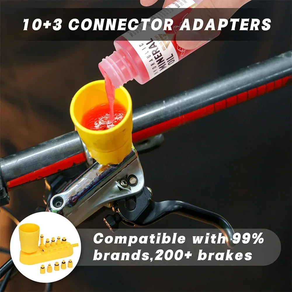 NEW Bicycle Brake Mineral Oil, Bicycle Hydraulic Disc Brake Oil Bleed Kit ,Mineral Oil Shimano MTB Road Racing Bike Brake Repair Tools Set Bicycle Parts Spares Accessories