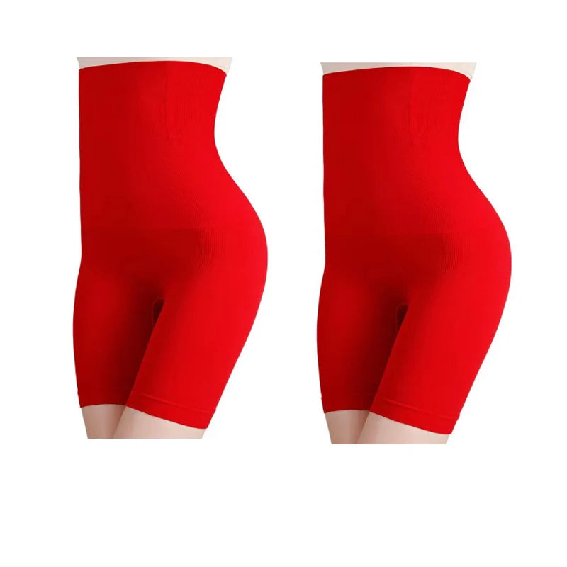 NEW Arrivals 2PCS Set S(50KG) -6XL (135KG) Plus Size Women Belly Shaping Brief High Waist Lifting Hip Pants Slimming Panties Postpartum Shaper Underwear Safety Panty