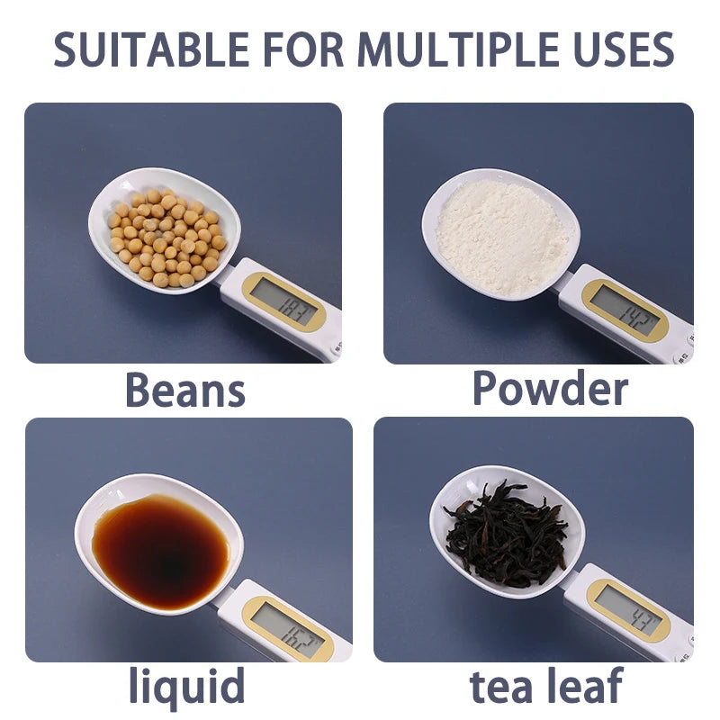 NEW Arrivals Electronic Kitchen Scale 500g 0.1g LCD Digital Measuring Food Flour Digital Spoon Scale Mini Kitchen Tool for Milk Coffee Scale Pets Measuring Food Scale