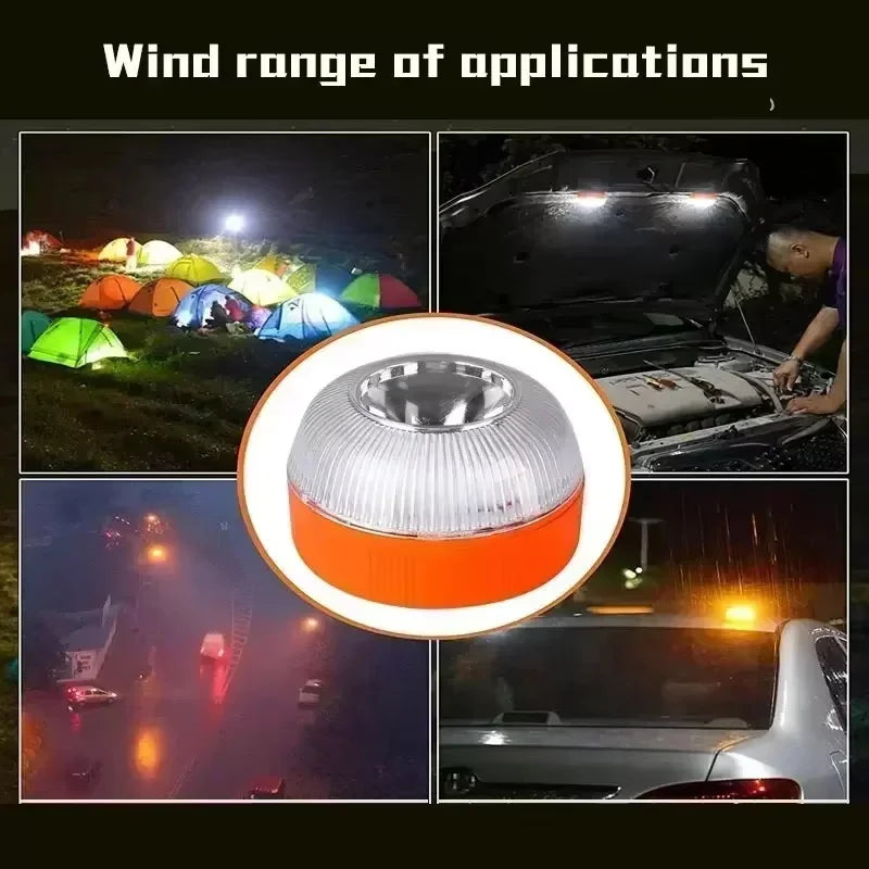 NEW Arrivals Led Car Emergency Light V16 Flashing Light Magnetic Induction Road Accident Light Portable Strobe Warning Light