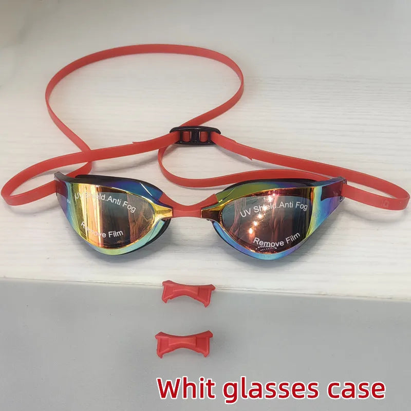 NEW 2PCS Set 3 Colors 100% Original ARENA Professional UV Protection Goggles + Case Adults Racing Goggles Anti-Fog Glasses Waterproof HD Swimming Eyewear Adjustable Swimming Accessories