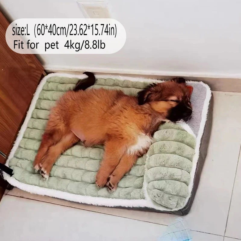 Cross-Border New Arrival Sleeping Dog Orthopedic Mat Winter Warm Removable Washable Kennel Mattress Pet Supplies Large Dog Dog Bed Pets Supplies