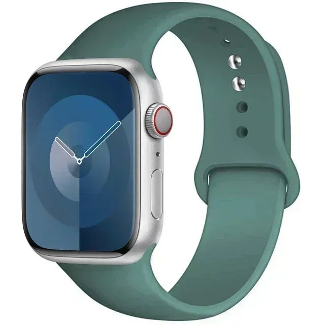 Original Silicone Strap For Apple Watch Band 44mm 38-40 42-46 41-45 46MM 49 mm Bracelet Watch Serie Accessories 10 9 7 4 5 6 8 SE Ultra 2 3 Electronics Supplies