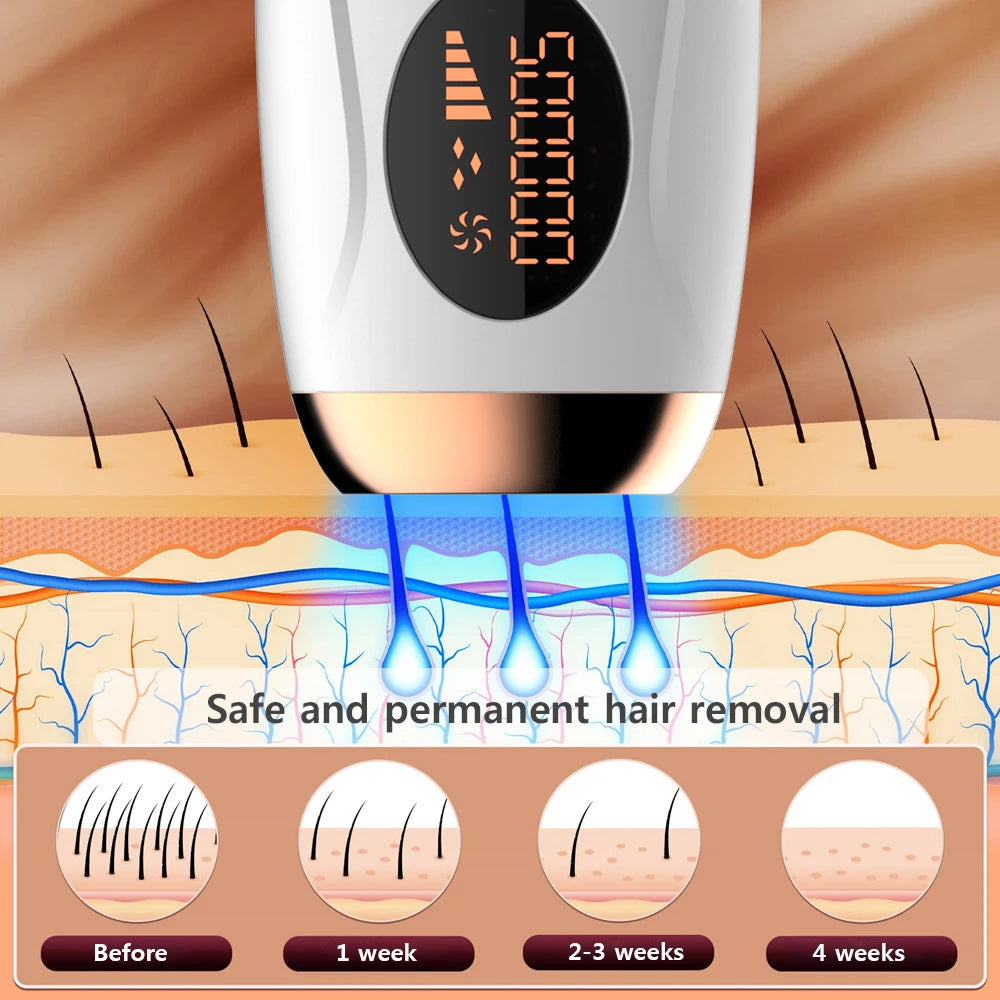 999999 Flashes Laser Epilator Hair Removal for Women Men Body Legs Armpit Painless IPL Laser Permanent Depilator