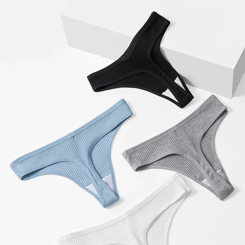 NEW Arrivals 10PCS/Set Sexy Women's Underwear G-Strings Cotton Striped Sports Panties Thongs Lingerie Comfortable Soft Ladies Underwear Sets