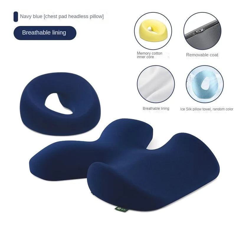 NEW Arrivals 2PCS Set 4 Colors Memory Foam Salon Massage Pillow Universal Face Cradle for Massage SPA Beauty Salon Pad Relax U Shape Face Chest Ribs Pillow Massage Set