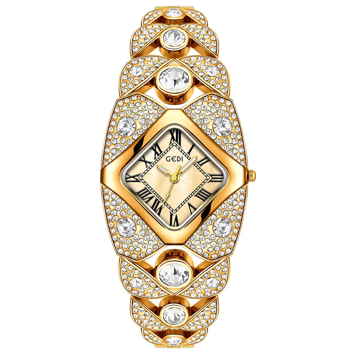NEW 4 Colors Women Watch Light Luxury Brand Diamond Inlaid Bracelet Watches Waterproof Ladies Fashion Quartz Clock Wristwatch Gift for Girlfriend Mistress Wife Ladies Luxury Jewelry Supplies