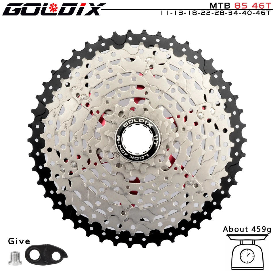 NEW MTB Cassette K7 8/9/10/11/12 Speed 36/40/42/46/50/52T SUNSHINE Bicycle Freewheel Bicycle Sprocket for Shimano/SRAM Bicycle Accessories Sports Supplies