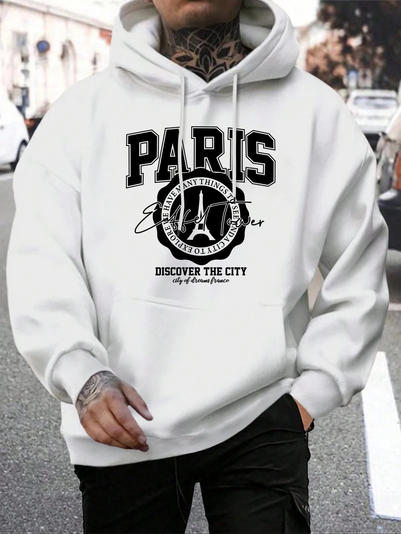 NEW Arrivals S-2XL (Asian Size) 5 Colors Whiskey Castle Print Men's Hoodies Fashion Fur-Liner Hoodie Warm Fleece Hoody Man Autumn High Quality Clothes Casual Fashion Clothing Products